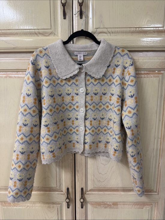 Sincerly Jules Sweaters - Sincerely Jules Cream Floral Fair Isle Button Cardigan Sweater
